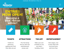 Tablet Screenshot of kystatefair.org
